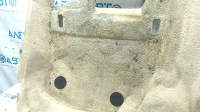 Rear floor covering BMW 5 F10 14-16 beige, dry cleanable