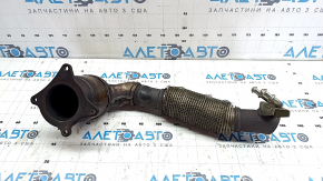 Intake pipe with catalytic converter VW Tiguan 09-17 torn mesh, sawed off
