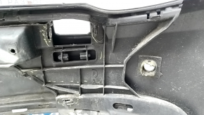 Bare front bumper BMW 5 F10 14-16 for parking sensors without cameras, black, dented, tears, scratches, broken fasteners, peeling paint