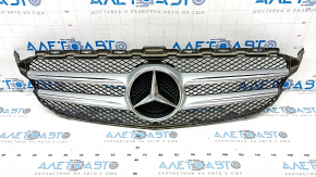 Radiator grill assembly grill Mercedes C-class W205 15-18 with emblem, without camera, sand