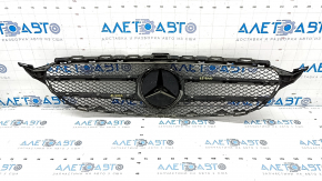 Radiator grill assembly grill Mercedes C-class W205 15-18 with emblem, without camera, sand