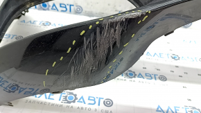 Bare front bumper Mercedes C-class W205 300/350e/350h/400 15-18 without parking sensors, black, broken mount, scratches, non-factory holes