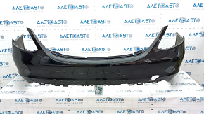 Bare rear bumper Mercedes C-class W205 300 15-18 without parking sensors, black, scratches, broken fasteners