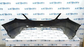 Bare rear bumper Mercedes C-class W205 300 15-18 without parking sensors, black, scratches, broken fasteners