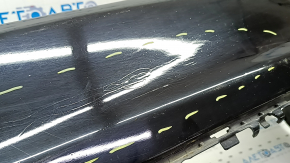 Bare rear bumper Mercedes C-class W205 300 15-18 without parking sensors, black, scratches, broken fasteners