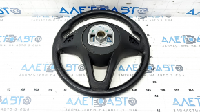 Bare steering wheel Mercedes C-class W205 15-18 under petals, leather black, worn, scratches