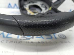 Bare steering wheel Mercedes C-class W205 15-18 under petals, leather black, worn, scratches