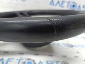 Bare steering wheel Mercedes C-class W205 15-18 under petals, leather black, worn, scratches