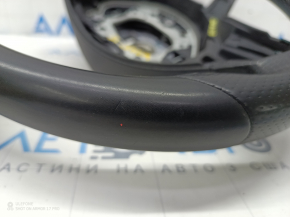 Bare steering wheel Mercedes C-class W205 15-18 under petals, leather black, worn, scratches