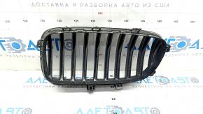 Radiator grill right BMW 5 F10 14-16 chrome, Base, broken fasteners, sand, worn