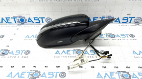 Side mirror right Mercedes C-class W205 15-18 turn signal, heated, backlight, 7+7+2 pins, black