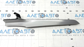 Front panel trim right Mercedes C-class W205 15-18 gray aluminum