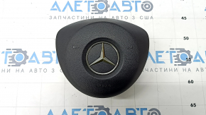 Airbag in the steering wheel driver Mercedes C-class W205 15-21 black, worn chrome