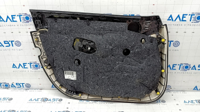 Door trim card front right Mercedes C-class W205 15-21 leather black, gray insert, butts