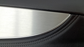 Door trim card front right Mercedes C-class W205 15-21 leather black, gray insert, butts
