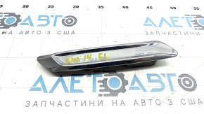 Front left wing molding BMW 5 F10 14-16 chrome