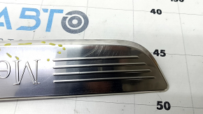 Door sill trim front right outer Mercedes C-class W205 15-21 chrome without backlight, bumps, dents