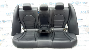Rear row of seats 2 row Mercedes C-class W205 15-21 leather black, no plug
