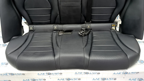 Rear row of seats 2 row Mercedes C-class W205 15-21 leather black, no plug