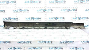 Left threshold Mercedes C-class W205 300/350e/350h/400 15-21 with chrome molding, black, crack, scratches