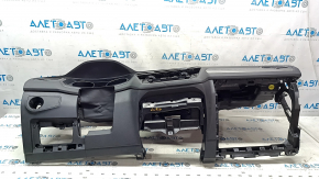 Torpedo front panel without AIRBAG VW Tiguan 18 - black, with deflectors and driver's knee pad