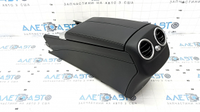 Console central armrest Mercedes C-class W205 15-21 leather black, scratches, broken mount