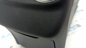 Console central armrest Mercedes C-class W205 15-21 leather black, scratches, broken mount