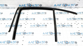 Upper rear left door molding BMW 3 G20 19- black gloss with glass seal