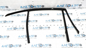 Upper rear left door molding BMW 3 G20 19- black gloss with glass seal