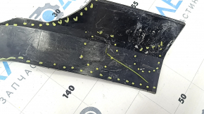 Upper radiator grille molding Toyota Tundra 22-23 black gloss, broken, missing fragment, broken fasteners, scratches