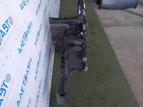 Front left quarter Toyota Prius 30 10-15 sawed off, with central pillar, black,