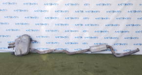 Exhaust pipe with barrel BMW 5 F10 12-16 2.0T with throttle