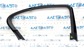 Door trim inner upper rear right BMW 5 F10 11-16 without curtain, black