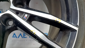 Set of wheels with tires R19 225/40 8J ET:27 R19 255/35 8 1/2J ET:40 BMW 3 G20 19-22 791M style, with sensors, curb, Pirelli P-Zero, front 5mm, rear 4mm