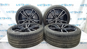 Set of wheels with tires R19 225/40 8J ET:27 R19 255/35 8 1/2J ET:40 BMW 3 G20 19-22 791M style, with sensors, curb, Pirelli P-Zero, front 5mm, rear 4mm