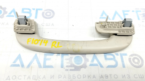 Ceiling handle rear left BMW 5 F10 11-16 beige oyster, scratches, broken mount