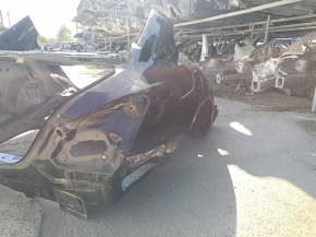 Quarter wing rear right Mercedes C-class W205 15-21 on the body, black, dent
