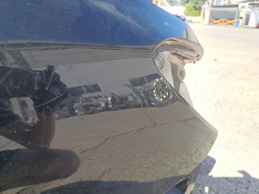Quarter wing rear left Mercedes C-class W205 15-21 on the body, black, butt