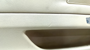 Door trim card front left BMW 5 F10 11-16 leather Dakota beige, dented, worn leather, scratches