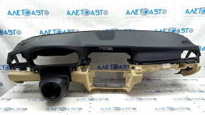 Torpedo front panel with AIRBAG BMW 5 F10 11-16 black-beige