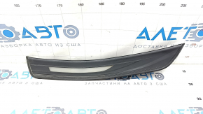 Door sill trim outer rear left BMW 5 F10 11-16 black, broken mount