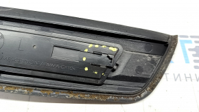 Door sill trim outer rear left BMW 5 F10 11-16 black, broken mount