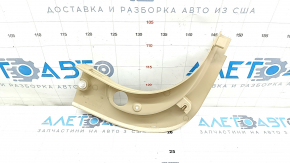 Front pillar trim lower left BMW 5 F10 11-16 beige oyster, scratch, broken mount