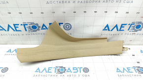 Door sill trim inner rear left BMW 5 F10 11-16 beige oyster, broken fasteners, worn