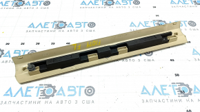 Door sill trim inner front left BMW 5 F10 11-16 beige oyster, scratches, broken fasteners