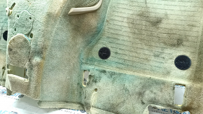 Front floor covering BMW 5 F10 14-16 beige, with footrest, dry cleanable
