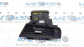 Right dashboard air duct deflector BMW 5 F10 11-16 black, broken fasteners Used
