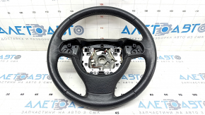 Bare steering wheel BMW 5 F10 10-17 leather black, scratches, worn