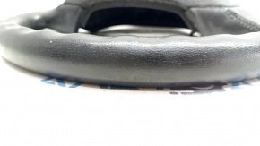 Bare steering wheel BMW 5 F10 10-17 leather black, scratches, worn