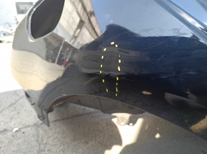Quarter wing rear right Mercedes C-class W205 15-21 on the body, black, dent